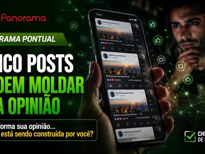 VÍDEO | Cinco posts podem moldar sua opinião? Veja como as redes sociais influenciam você