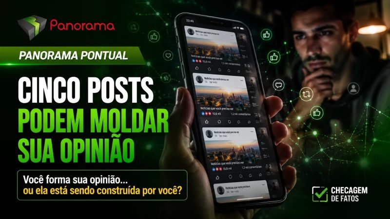 VÍDEO | Cinco posts podem moldar sua opinião? Veja como as redes sociais influenciam você