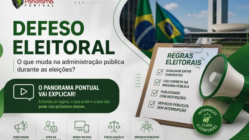 VÍDEO | Defeso eleitoral: entenda o que muda para os órgãos públicos durante as eleições