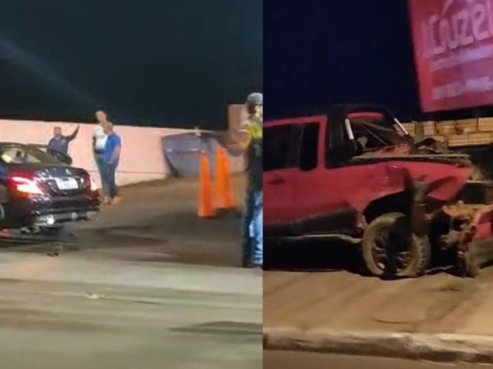 VÍDEO | Mercedes perde o controle, atinge fiat strada e invade posto de combustíveis em Jataí