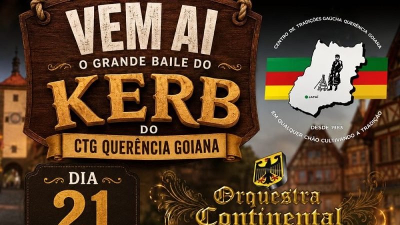 AGENDA | Baile do Kerb 2026 será realizado em novembro no CTG Querência Goiana, em Jataí