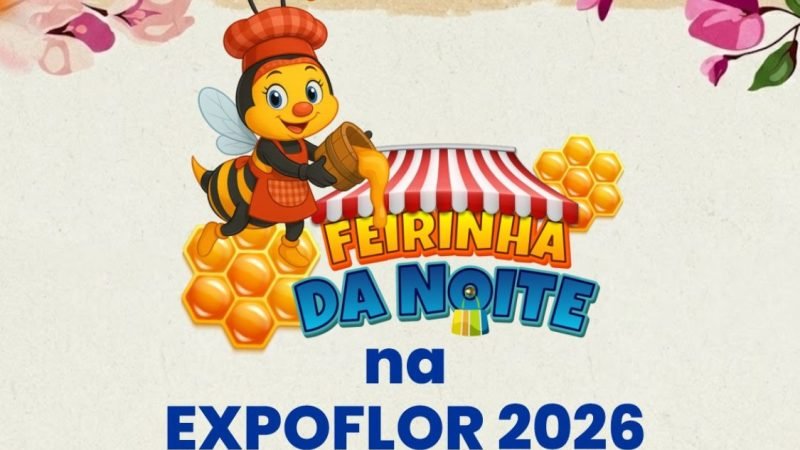 AGENDA | Feirinha da Noite na Expoflor 2026 acontece neste sábado com compras, gastronomia e lazer em Jataí
