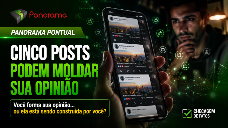 VÍDEO | Cinco posts podem moldar sua opinião? Veja como as redes sociais influenciam você