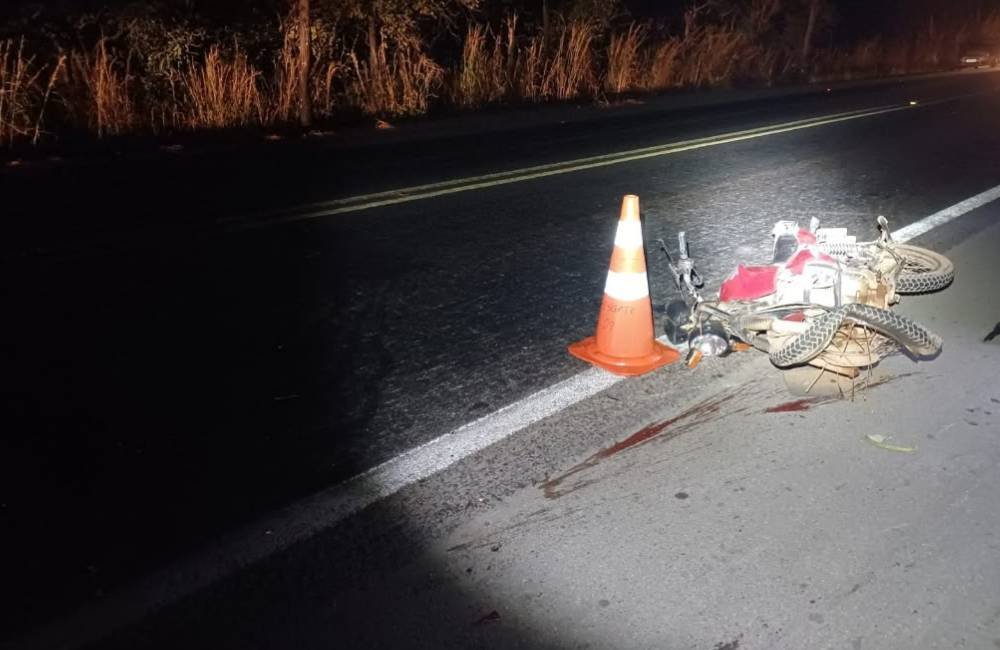 Motociclista morre após colisão frontal com caminhão na BR-153, em Goiás