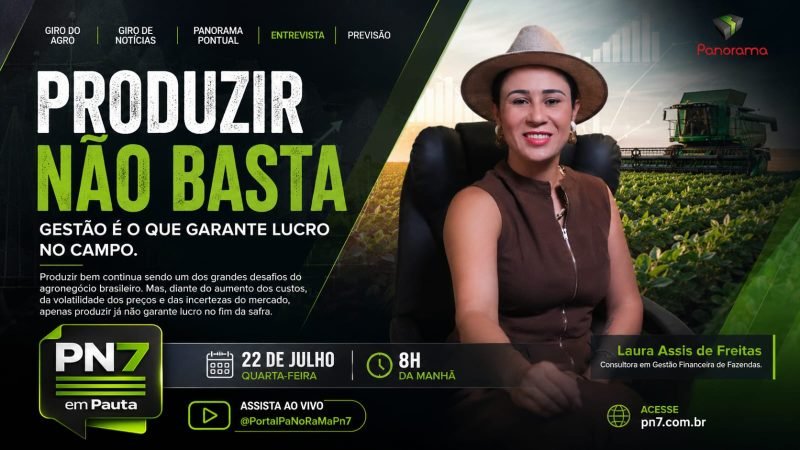 AO VIVO | Pn7 Em Pauta Debate Gestão Financeira No Agro, Economia E Os Principais Destaques Do Dia