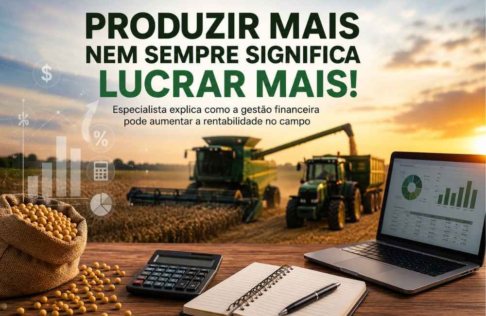 Produzir mais nem sempre significa lucrar mais no agronegócio, alerta especialista em gestão de fazendas
