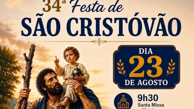 34ª Festa de São Cristóvão terá carreata e bênção dos veículos neste domingo em Jataí