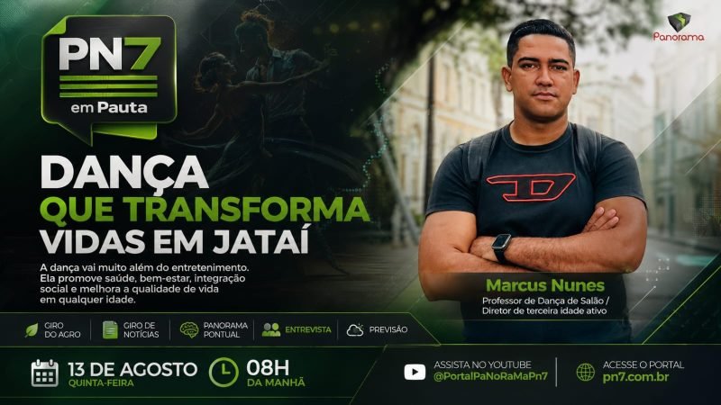 AO VIVO | PN7 em Pauta destaca notícias de Goiás, agronegócio e projeto de dança gratuita em Jataí