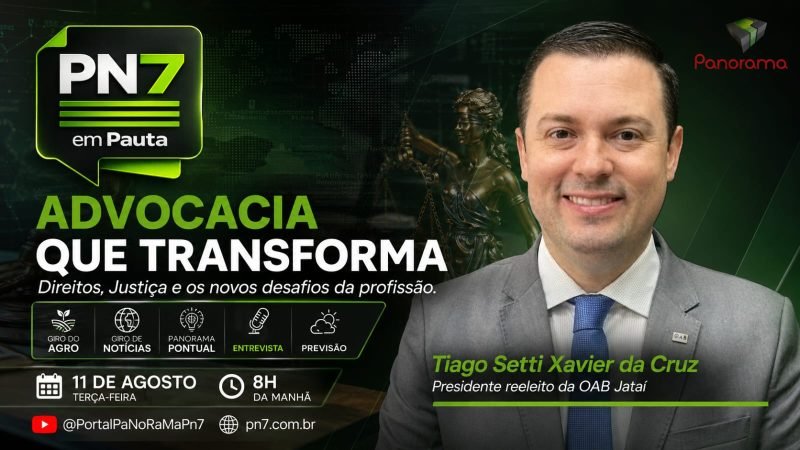 AO VIVO | PN7 em Pauta traz agro, notícias de Goiás, saúde mental e entrevista