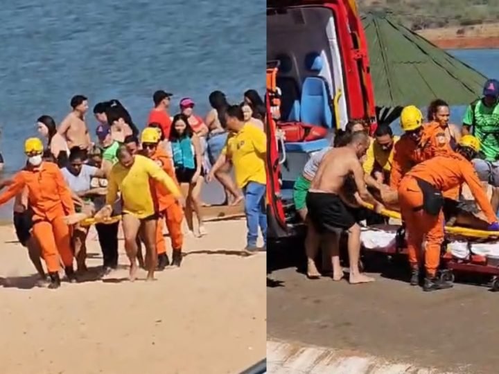 VÍDEO | Adolescente de 15 anos é resgatado após afogamento no Lago Bom Sucesso, em Jataí