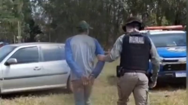 Batalhão Rural prende homem suspeito de estupro contra companheira na zona rural de Cachoeira de Goiás