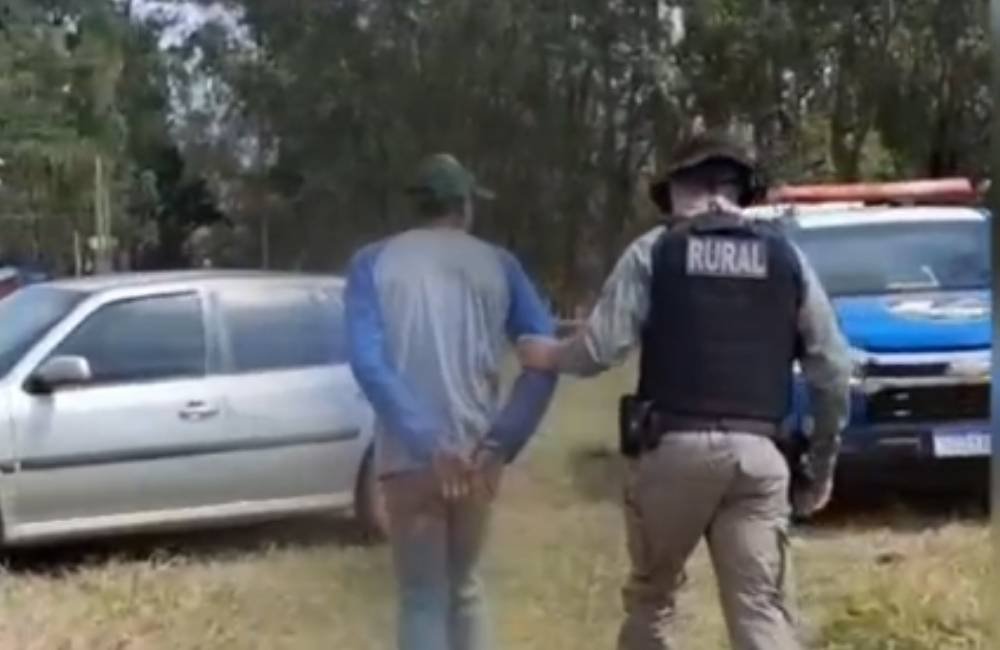 Batalhão Rural prende homem suspeito de estupro contra companheira na zona rural de Cachoeira de Goiás