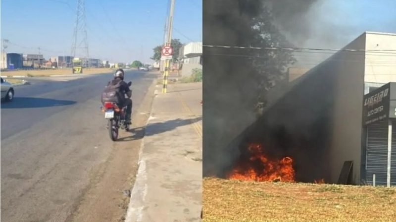 VÍDEO | Jovem é preso suspeito de provocar incêndios criminosos em Goiânia