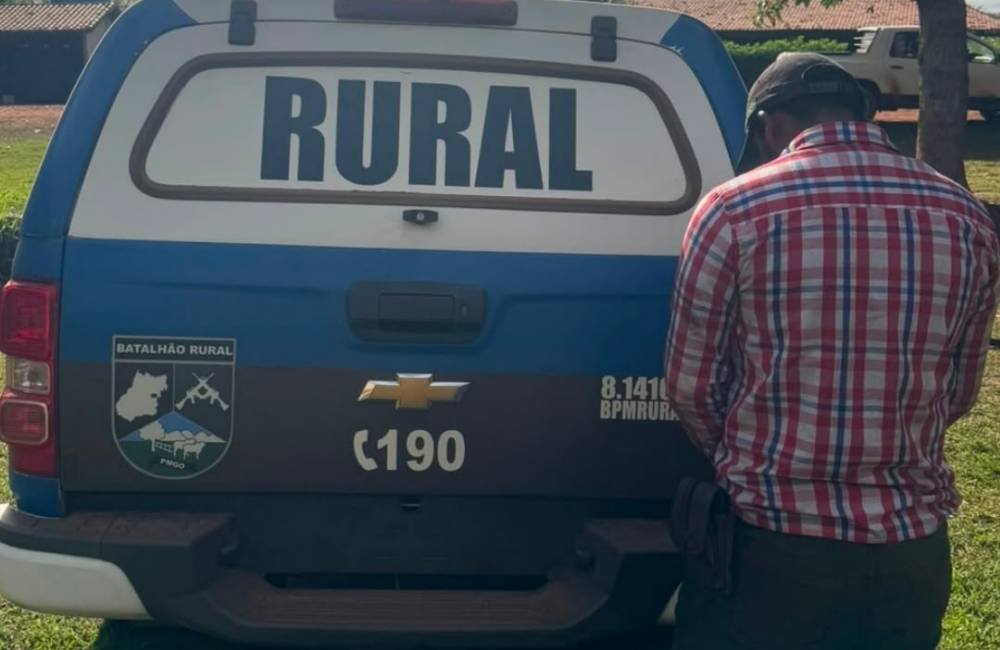 Operação do Batalhão Rural cumpre mandado de prisão durante ação em Serranópolis