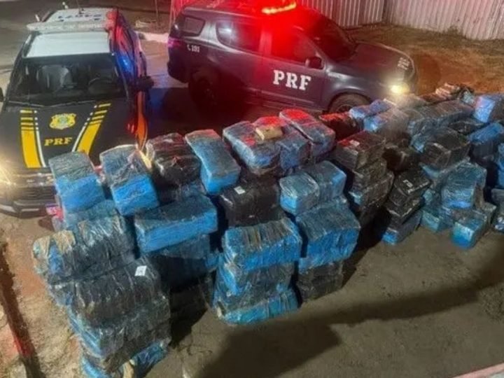 VÍDEO | PRF apreende 3,7 toneladas de skunk em Goiás