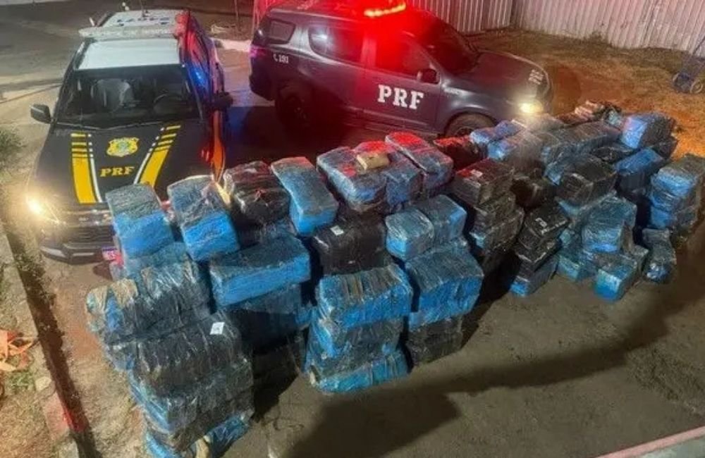 VÍDEO | PRF apreende 3,7 toneladas de skunk em Goiás