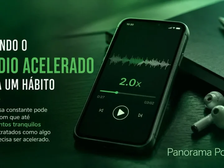 VÍDEO | Áudio em 2x virou hábito? O que essa pressa revela