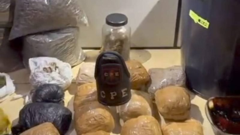 VÍDEO| CPE apreende mais de 61 kg de drogas e identifica possível laboratório em Jataí