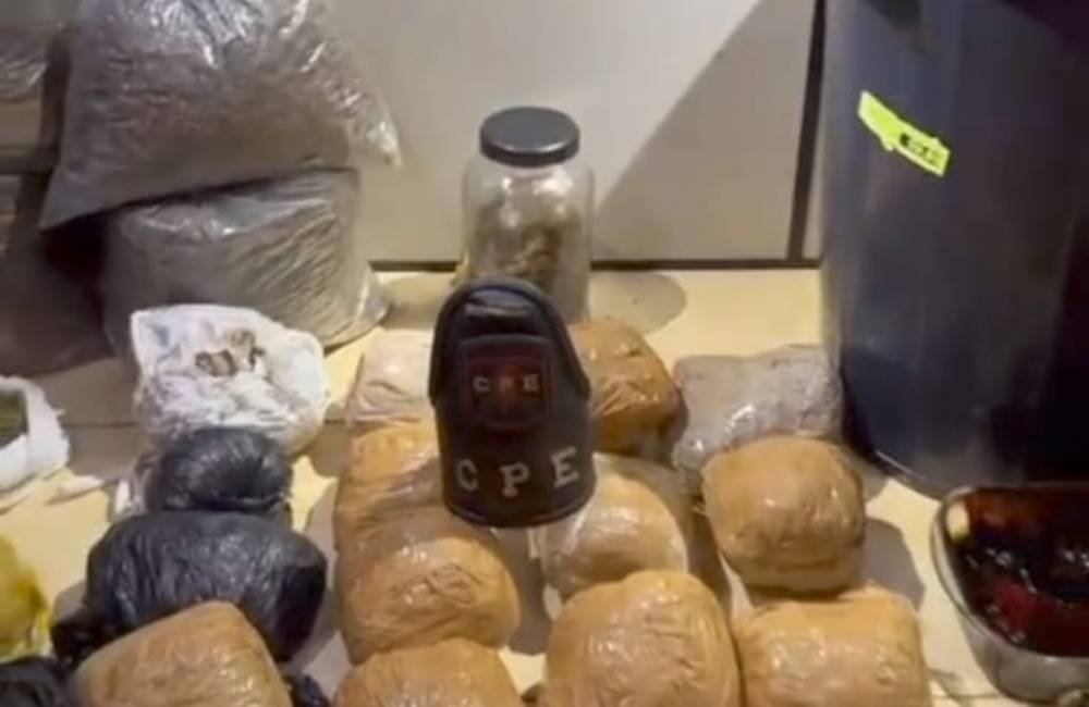 VÍDEO| CPE apreende mais de 61 kg de drogas e identifica possível laboratório em Jataí