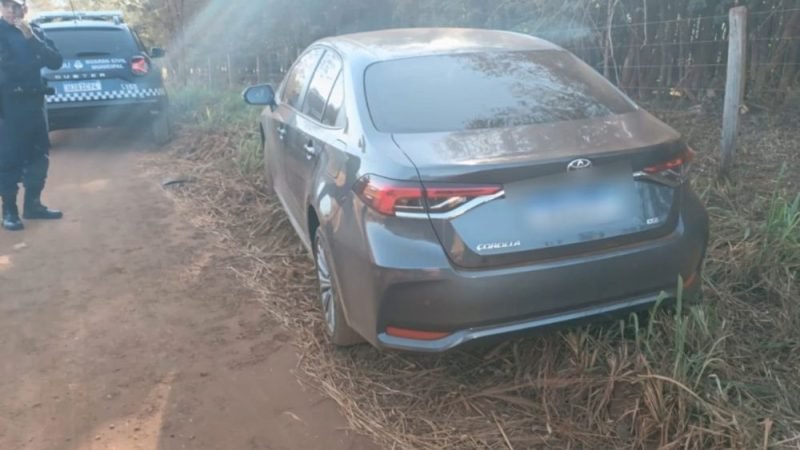 VÍDEO | Carro levado em roubo a residência é localizado pela GCMJ em Jataí