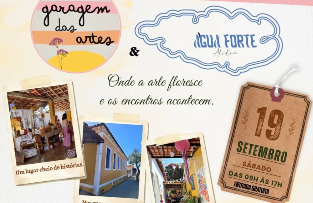 AGENDA | Garagem das Artes e Água Forte Ateliê promovem feira de arte em Jataí