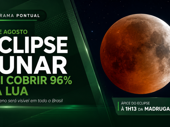 VÍDEO | Eclipse lunar parcial terá 96,2% da Lua encoberta nesta quinta-feira