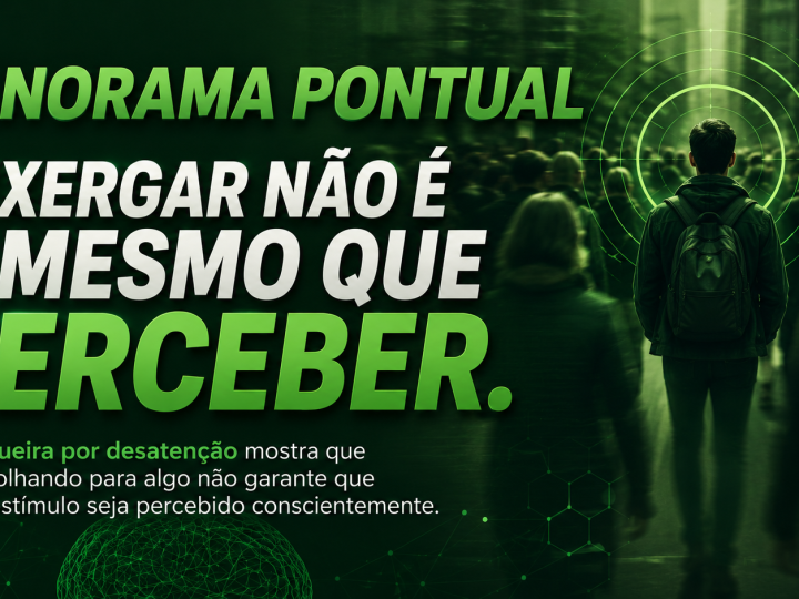 VÍDEO | Cegueira por desatenção: entenda como o cérebro seleciona o que percebemos