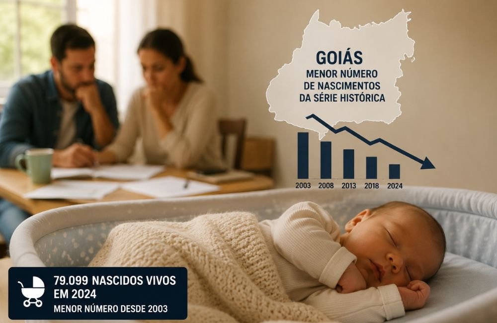 Goiás registra menor número de nascimentos da série histórica