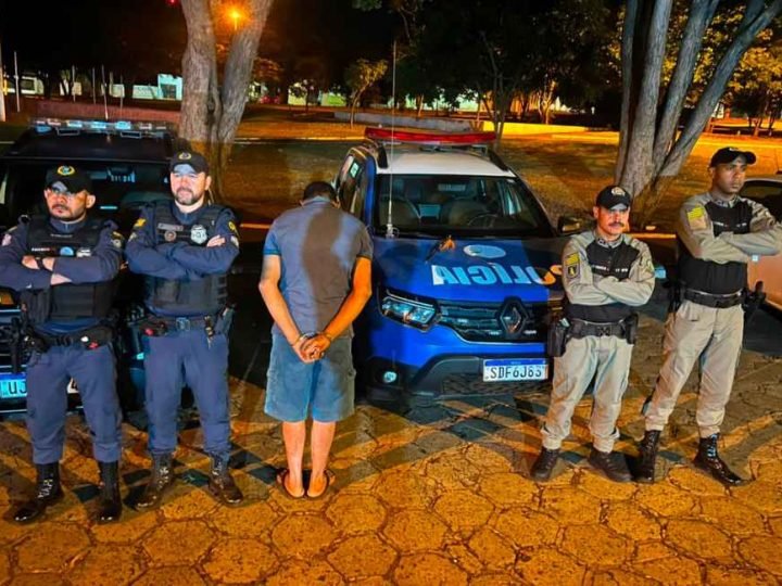 VÍDEO | Homem é preso após ameaçar companheira e efetuar disparo em Jataí