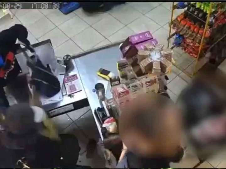 VÍDEO | Trio encapuzado assalta comércio em Jataí e quatro são presos horas depois