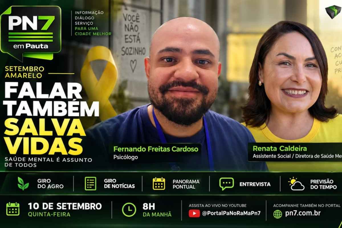 AO VIVO | PN7 em Pauta destaca saúde mental, agro e notícias