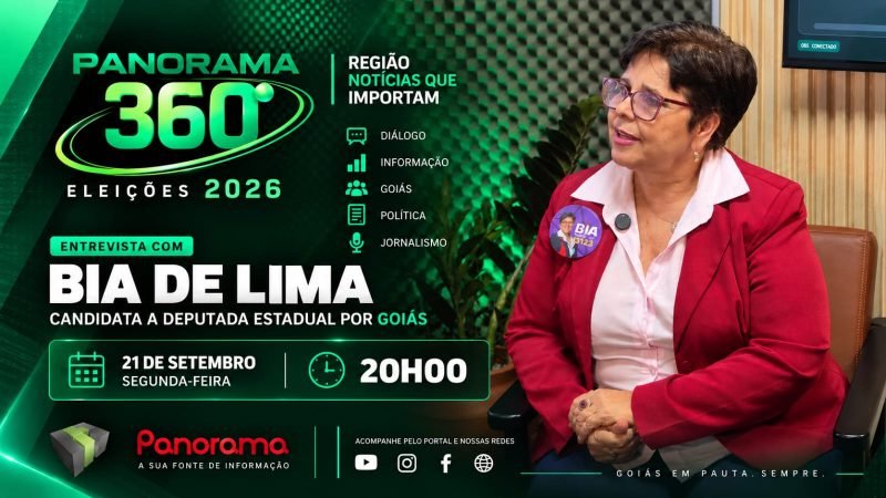 Bia de Lima fala sobre Jataí, educação e prioridades para Goiás no Panorama 360º