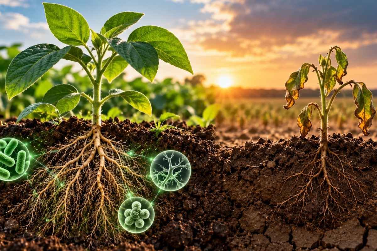 Bioinsumos ajudam plantas a enfrentar seca e podem melhorar aproveitamento da água