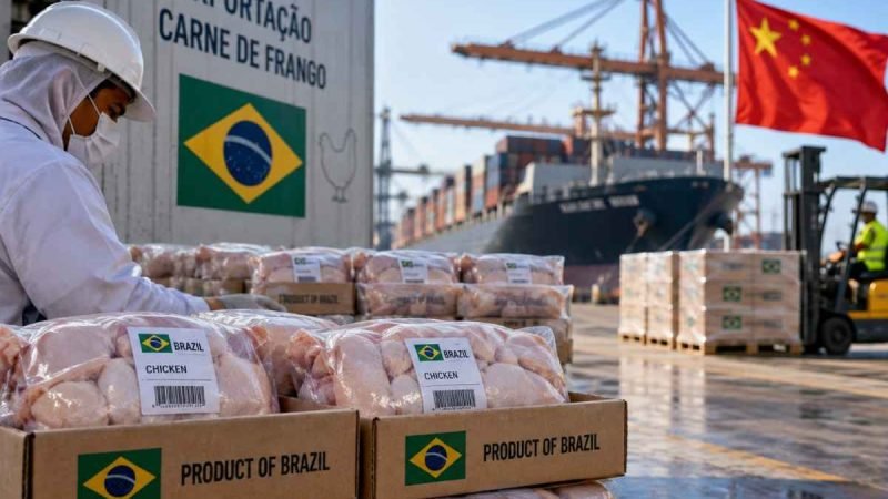 China amplia exportações de frango e pode disputar mercados com o Brasil