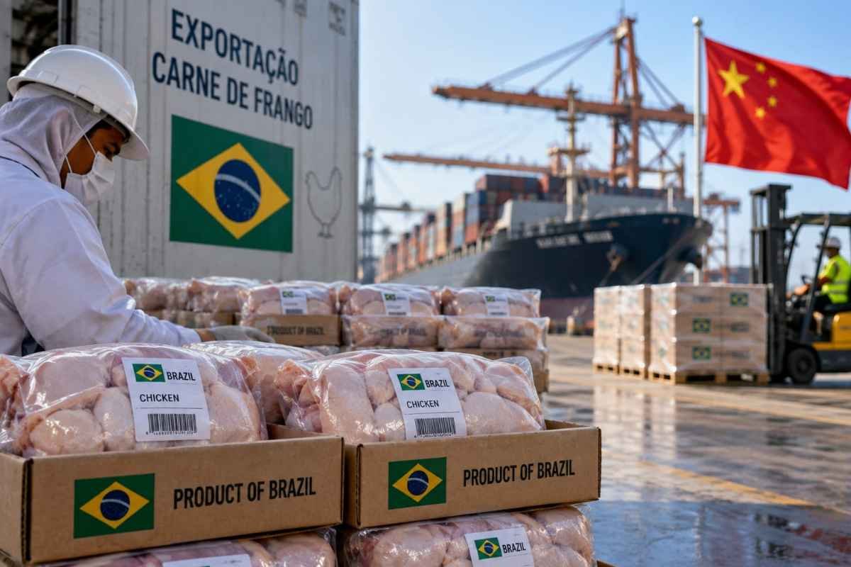 China amplia exportações de frango e pode disputar mercados com o Brasil