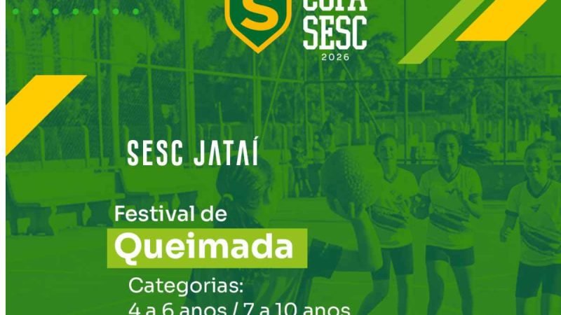 AGENDA | Copa Sesc 2026 terá quatro modalidades esportivas em Jataí