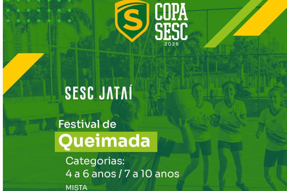 AGENDA | Copa Sesc 2026 terá quatro modalidades esportivas em Jataí