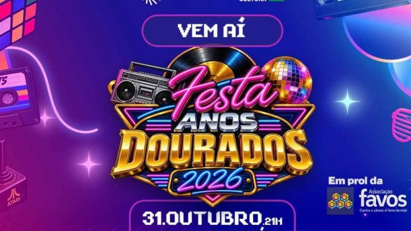AGENDA | Festa Anos Dourados 2026 reúne música e nostalgia em Jataí