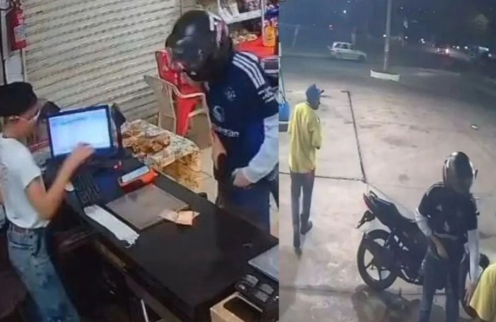 VÍDEO | Homem armado assalta posto de combustível e padaria em Goiânia