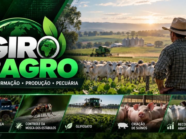 VÍDEO | Giro do Agro destaca segurança rural, controle de pragas, glifosato e recorde na pecuária