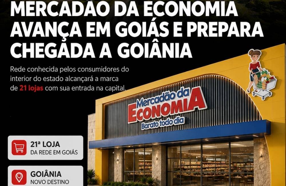 Mercadão da Economia amplia presença em Goiás e prepara chegada a Goiânia