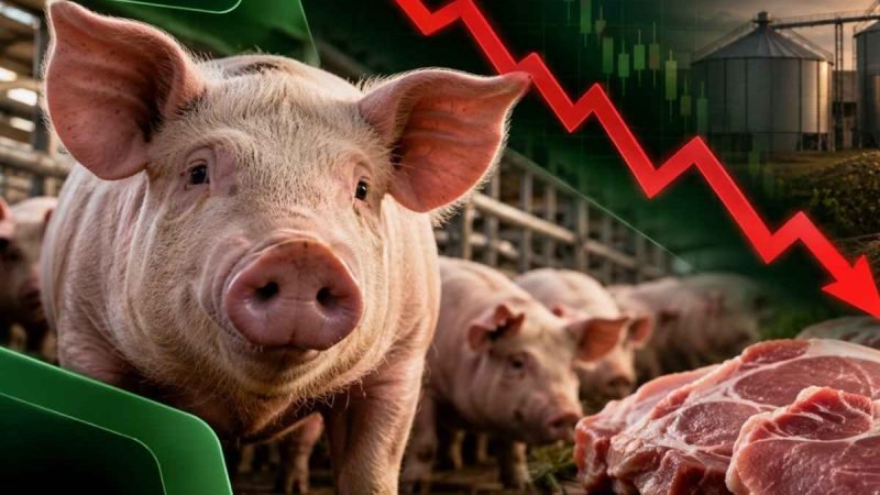 Oferta maior de carne suína pressiona preços e margens, levando a suinocultura a prejuízo de cerca de R$ 180 por animal em agosto.