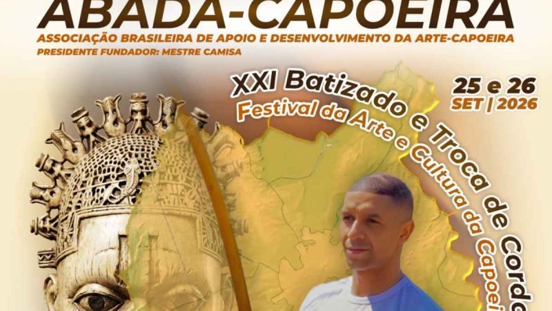 AGENDA | Jataí recebe festa de capoeira nos dias 25 e 26 de setembro