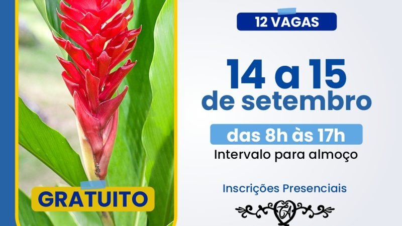 AGENDA | Curso gratuito de Produção de Flores Tropicais oferece 12 vagas em Jataí