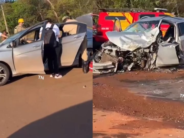 Acidente na GO-462 em Goiânia deixa condutora presa às ferragens
