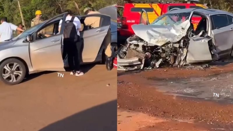 Acidente na GO-462 em Goiânia deixa condutora presa às ferragens