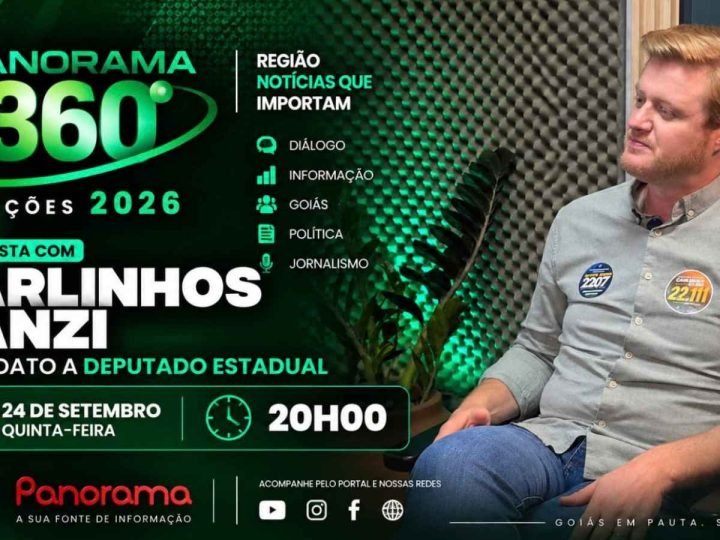 VÍDEO | Carlinhos Canzi fala sobre Jataí, mandato e propostas para Goiás no Panorama 360º