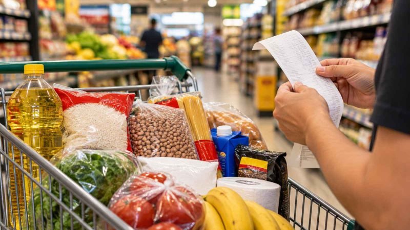 Cesta básica chega a R$ 723,60 em Jataí e registra alta de 12,05%