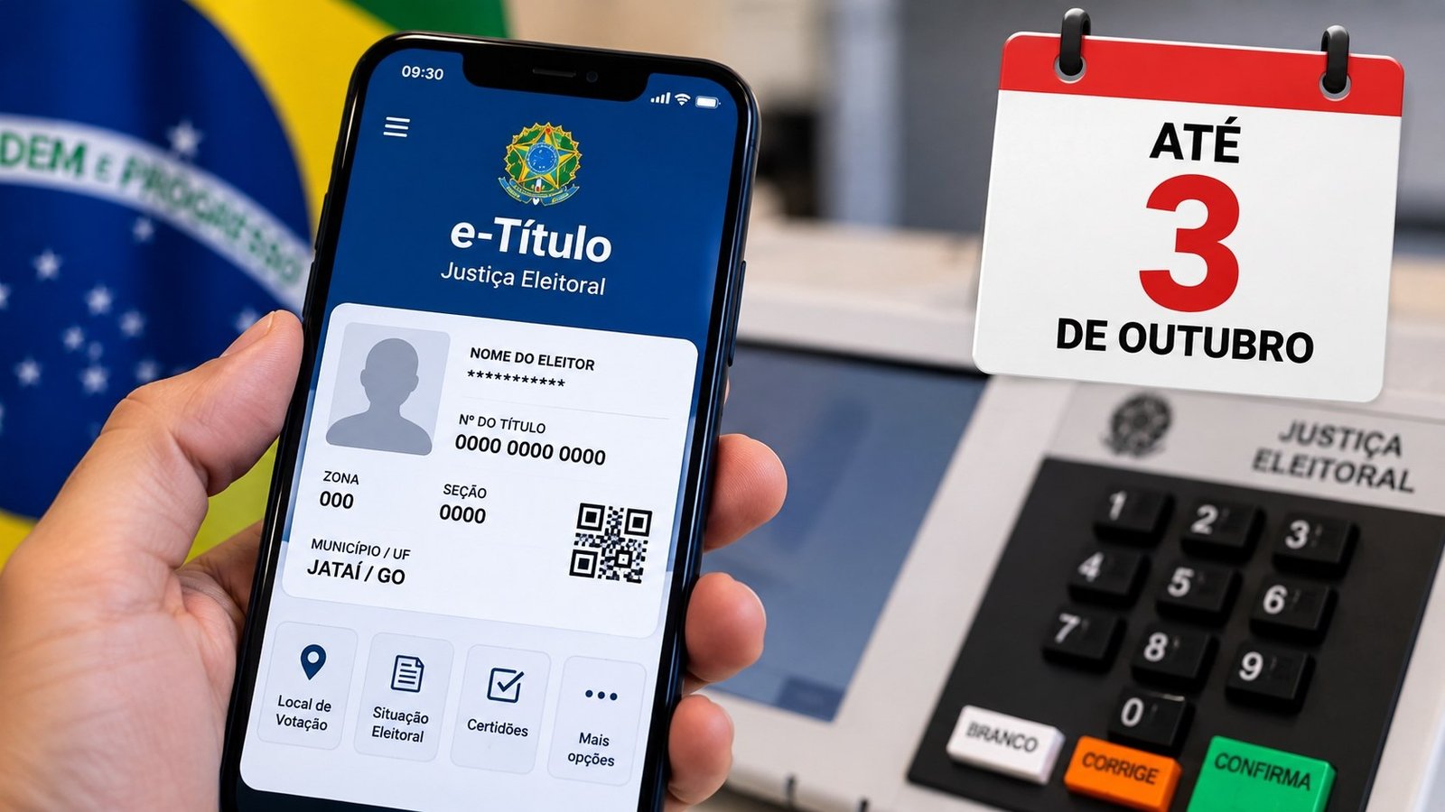 Eleitor deve ativar e-Título até 3 de outubro para usar aplicativo nas Eleições 2026