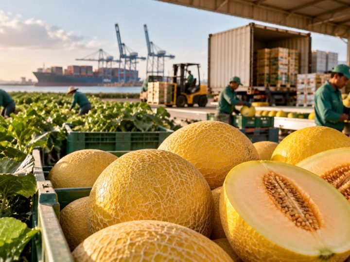 Exportações de melão do RN e CE crescem 370% no início da safra 2026/27